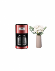 Filtre Kahve Makinesi Ve Çiçek Arajmani